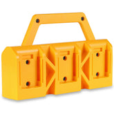 LimeCare 2-in-1 battery holder wall-mount for DeWalt batteries, organized and accessible.