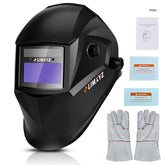 LIMXYZ welding helmet auto darkening front view, lightweight for all-day comfort.