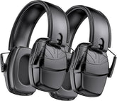 Link Dream Ear Protection Muffs with closed strap showing strong noise reduction for loud environments.