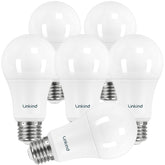 Linkind A19 LED bulb with 75W equivalent brightness for energy-efficient home lighting.