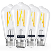 Linkind Matter smart bulb ST19 setup showing quick pairing and cross-platform compatibility