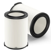 LINNIW VF4000 2pack filters front view shows RIDGID compatibility for versatile cleaning.
