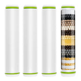 Linsuely 4-pack filters for PWERAN shower head reduce chlorine for smoother skin.
