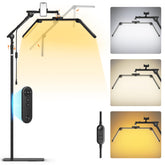 LIONVISON Half Moon Lash Light with foldable arms for precise eyelash extensions.
