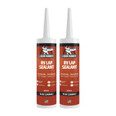Liquid Rubber RV lap-sealant tube sealing a waterproof roof joint.