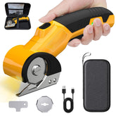 Lisaruq cordless electric scissors blade close-up for precise cardboard cuts