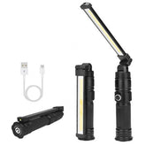 Lisaruq rechargeable work light with 360° rotate head for hands-free illumination