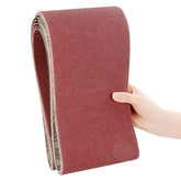 LISHINE 6x48 belt with 80 grit aluminum oxide for fast material removal.