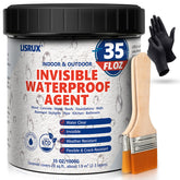 LISRUX Invisible Waterproof Agent bottle demonstrates clear sealant for leak protection.