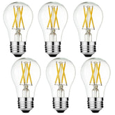 LiteHistory A15 LED bulb front view ideal for ceiling fans.