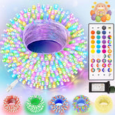 LitHome 33ft 100 LED color-changing lights create romantic wedding ambiance.
