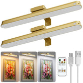 Little Joke 16in magnetic rechargeable picture light with remote illuminating wall art