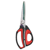 Livingo 10-inch scissors blade close-up with durable titanium coating for smooth cuts.