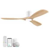Livory Smart 52” ceiling fan with light provides ambient illumination for living spaces.