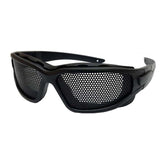 LIYJTK wire mesh safety glasses show design that blocks debris during outdoor activity
