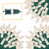 LJLNION 3-set Christmas lights with 150-count warm white glow for festive indoor or outdoor decor