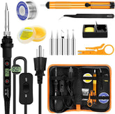 LJPXHHU 80W soldering iron with LCD display for precision temperature control.