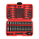 LLNDEI 1/4-inch drive socket set with deep and shallow metric sockets for versatile work
