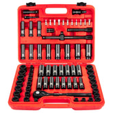 LLNDEI 72-piece 1/2-inch drive socket set for versatile repairs