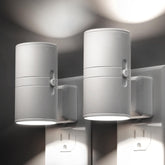 L LOHAS LED Bright Night Light in wall-plug form illuminates hallway with crisp daylight glow.