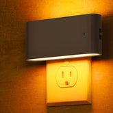 L LOHAS LED night light 2-pack glows amber for dim hallway navigation