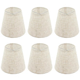 Lnrueg set of six chandelier shades clip-on for warm, diffused light.