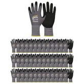 LOCCEF MicroFoam nitrile coated gloves grip closeup for secure handling