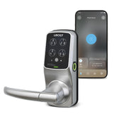 Lockly Secure Plus front keypad view showing peek proof entry for secure PIN use