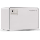 Locksworth Biometric Safe front view demonstrates compact home security for valuables