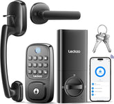 Lockzo smart lock with fingerprint reader for fast entry.