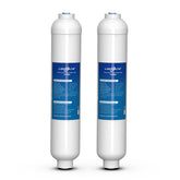 Locofiltr inline carbon filter with push-fit quick-connect for easy installation and taste improvement