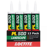 Loctite PL 500 landscape block adhesive 10oz cartridge for secure outdoor block bonding