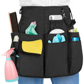 LoDrid professional cleaning apron with nine pockets keeps tools organized for easy access.