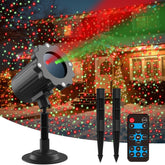 LOISVI Christmas Projector Outdoor bright-setup projecting a vivid winter wonderland for your yard