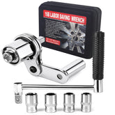 Loksun torque multiplier wrench set with sockets for lug nuts and automotive work.