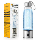 LOOHOI Hydrogen Water Bottle front view showing portable design for on-the-go hydration.