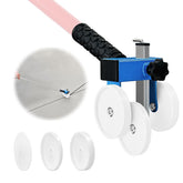 LookFox backer rod insertion tool front view highlighting compact design for quick caulking setup