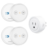 LoraTap mini remote outlet remotes control lamps and appliances from anywhere in the home.