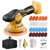 LotaTools dual-action polisher in use for a smooth paint finish.