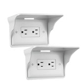 Louis Felt horizontal wall outlet shelf mounted for extra space and convenient device placement