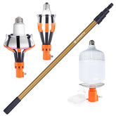 LOVEETA Gen2 12ft extendable pole enables extended reach for high ceilings.