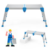 Loyoda Work Platform 500lbs folded with handle for easy storage