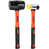 LOZAGU rubber mallet 16oz head for precise tapping without surface damage.
