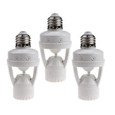 LPHUMEX motion sensor socket installation demonstrates easy retrofit for existing lights.