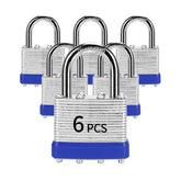 LQYN padlocks keyed-alike 6-pack for secure lockers and sheds.