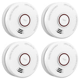 LSHOME smoke detector front view showing sensor and clear alert design for quick awareness