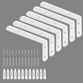LSK 6-pack L bracket with 4x2 footprint provides sturdy shelf support up to 42 lb