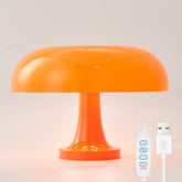 LSTVZSNRX mushroom cap lamp front view with sunset theme enhances cozy spaces.