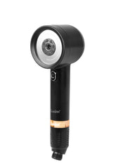 Lucinn Pro showerhead front view with matte black finish for modern bathrooms.