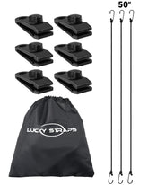 LuckyStraps car cover gust clip close-up showing secure wind grip
